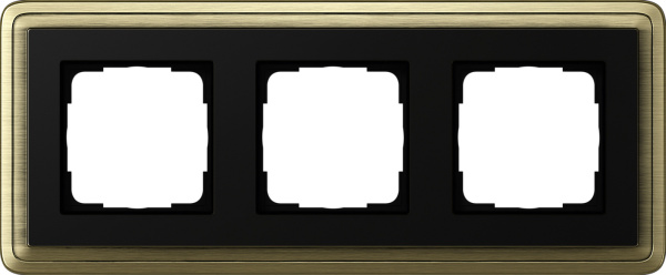 Gira ClassiX Бронза/Черный Рамка 3-ая 0213622
