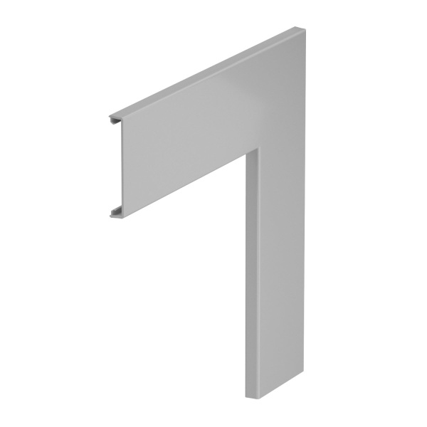 OBO Bettermann Крышка плоского угла кабель-канала Rapid 80 гладкая, ПВХ, серый RAL7030 6274496