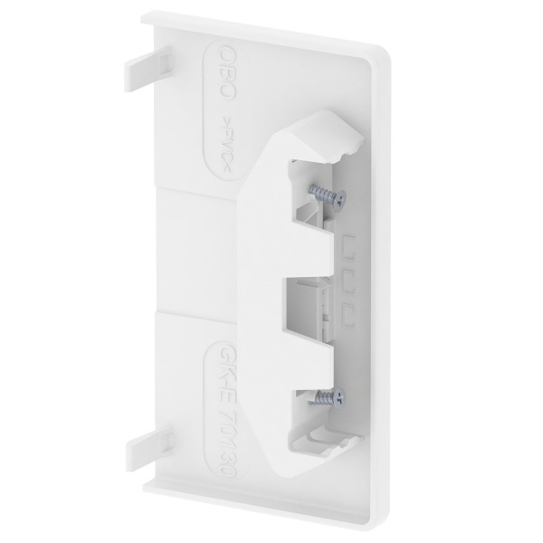 OBO Bettermann Заглушка торцевая безгалогенового кабель-канала Rapid 80, 70x130 мм, белый 6114280
