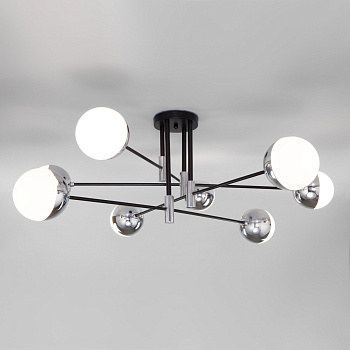 Eurosvet Потолочная люстра в стиле лофт 70129/8 хром a057082