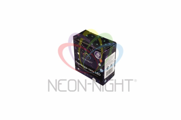 Купить NEON-NIGHT Гирлянда "Сеть" 1х1,5м, прозрачный ПВХ, 96 LED Мультиколор 215-119-6