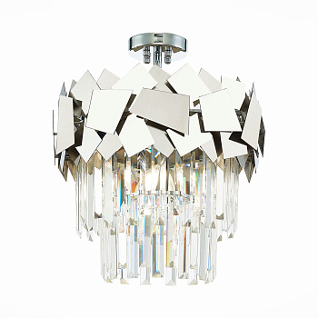 ST LUCE  SL1232.102.05 Люстра потолочная Хром/Прозрачный, Хром E14 5*60W