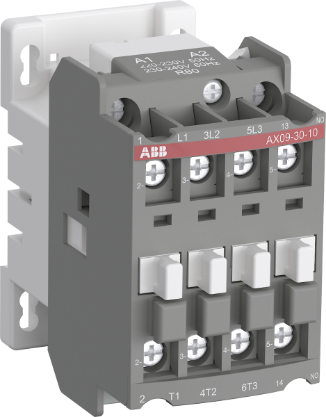 ABB Контактор AX09-30-10-80 9А AC3, с катушкой управления 220-230В АС 1SBL901074R8010