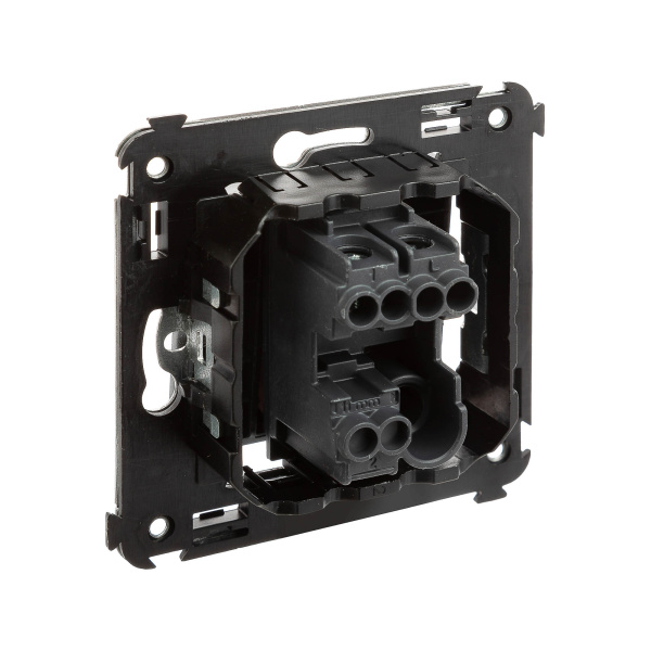 Купить DKC Кнопка одноклавишная в стену, "Avanti", "Черный матовый"