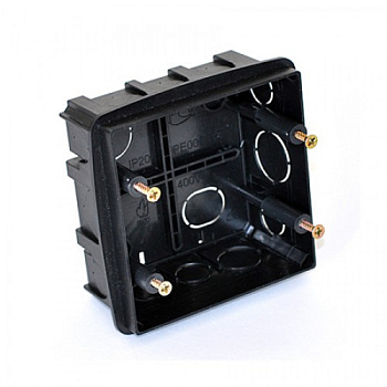 PE Коробка монтажная под ANAM 2-ая для сплошных стен, с крепежом, 100х100х50мм IP20 PE 000 033