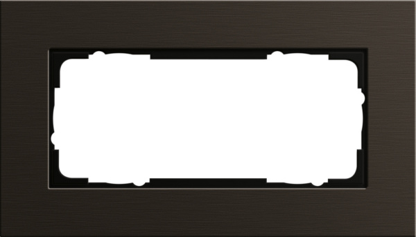 Gira ESP Коричневый анодированный алюминий Рамка 2-ая без перегородки 1002127