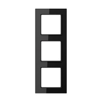 JUNG A creation Стекло Черное Рамка 3-ая AC583GLSW