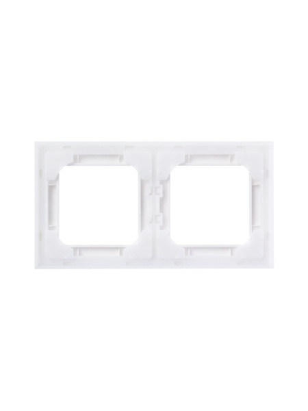 Купить ABB EPJ Levit белый / ледяной Рамка 2 поста 2CHH015020A6001