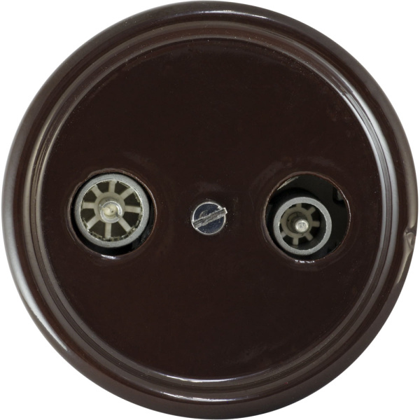 Купить BIRONI Лизетта Керамика Коричневая Розетка TV-R-SAT проходная B1-304-02