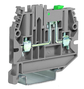 DKC CBS.2/GR Клемма с ножевым размыкателем. 2,5 кв.мм., 1 уровень, винт