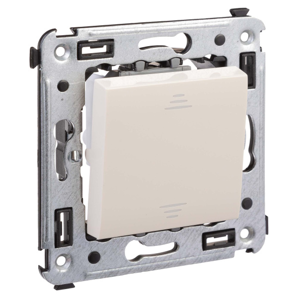 Купить DKC Инвертор одноклавишный в стену, "Avanti", "Ванильная дымка"