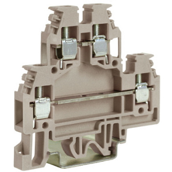 DKC DAS.4(Ex)i, 2х уровневый проходной зажим синий 4 кв.мм