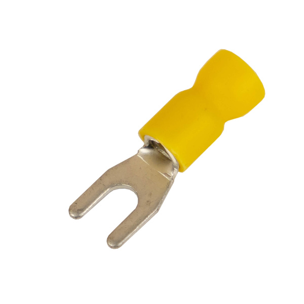 DKC Наконечник вилочный с изолир.фланцем ПВХ, легкий ввод жилы, 2,5-6 кв.мм М8 (д.8,4 мм) (НВИ)