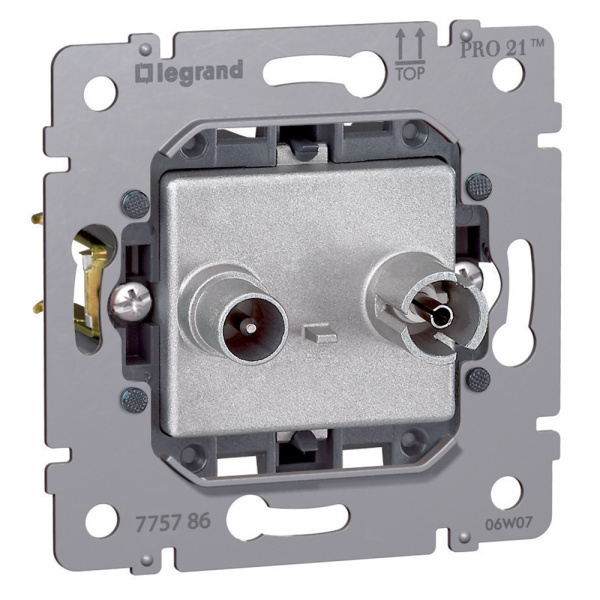 Legrand PRO 21 Мех Розетка TV-FM единственная 1,5 dB для Galea Life 775786