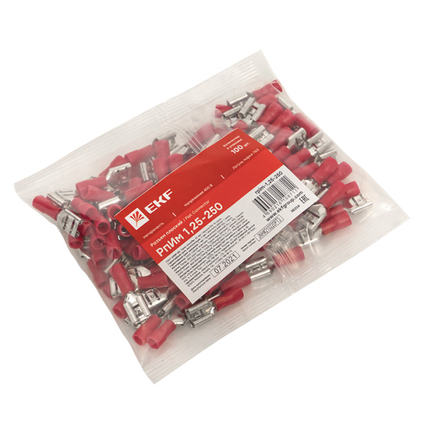 Купить EKF PROxima Разъем плоский РпИм 1,25-250 (100шт.)