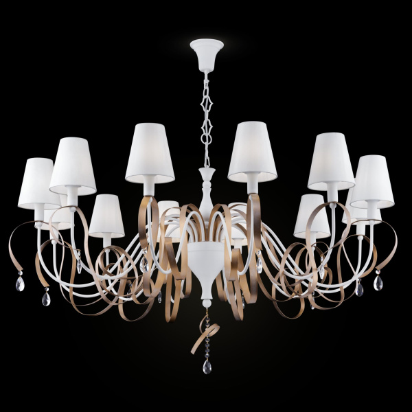 Maytoni Elegant Intreccio Белый с Золотом Люстра 12xE14 40W ARM010-12-W Купить Maytoni Elegant Intreccio Белый с Золотом Люстра 12xE14 40W ARM010-12-W