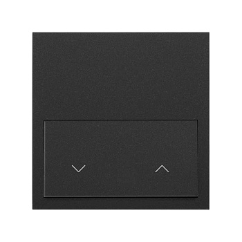 Simon 100 Черный матовый Кит 1 пост, фронт. 1 рамка «минимум» + 1 клавиша жалюзи 10020115-238