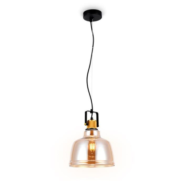Ambrella Подвесной светильник TR3526 SB/TI бронза/янтарь E27 max 40W D220*1000