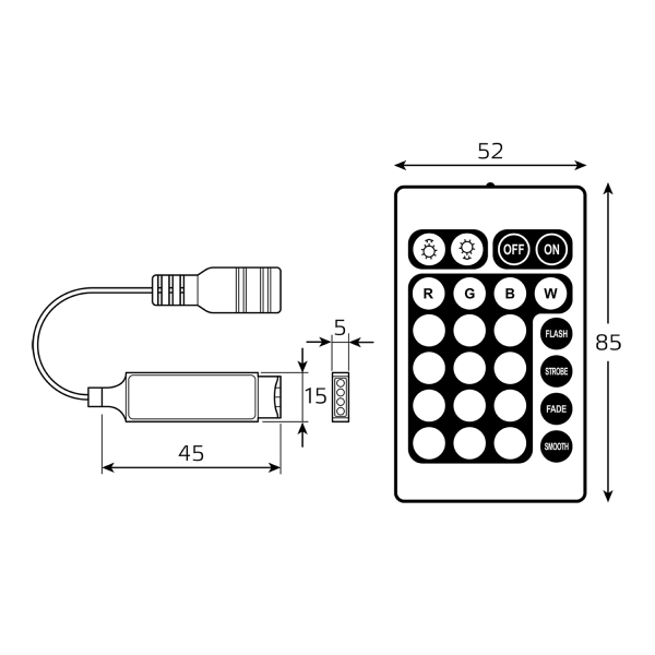 Купить Gauss Контроллер RGB Basic для ленты LED 12V 72W 1/200 BT610