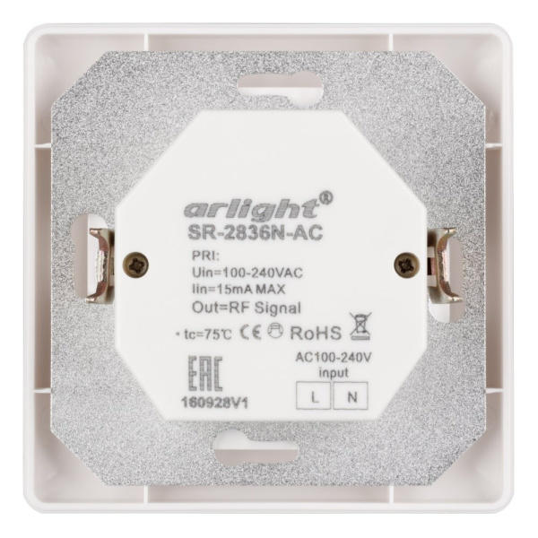 Купить Arlight Панель Rotary SR-2836N-A-RF-IN (220V, DIM) (IP20 Пластик, 3 года) 022155