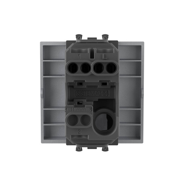 Купить DKC Выключатель одноклавишный модульный, "Avanti", " Закаленная сталь", 2модуля