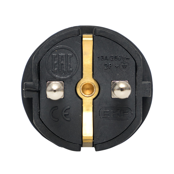 Купить EKF PROxima Вилка угловая каучуковая 230В 2P+PE 16A IP44 PRO