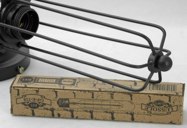 Купить Lussole LOFT Металл Черный /  Без плафона Светильник настенно-потолочный E27 60W LSP-9108