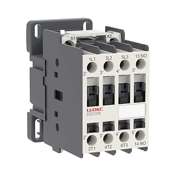 DKC Магнитный контактор YON DSC018 18A 7,5кВт AC3 3P кат.220В AC 1НО