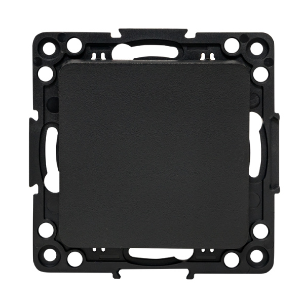 EKF PROxima Стокгольм Черный Выключатель 1-кл, 10А ,винт.клеммы