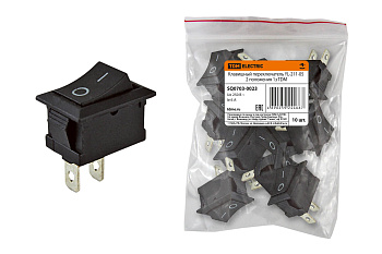 TDM Клавишный переключатель YL-211-05 черный 2 положения 1з SQ0703-0023