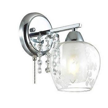 Lumion 3065/1W LN16 189 хром/стекло/хрусталь Бра E14 60W 220V KRISTALIN