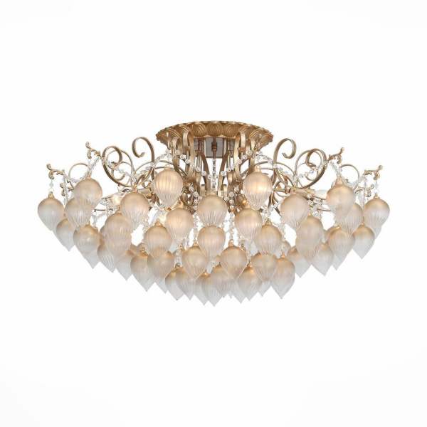 ST LUCE SL659.302.09 Люстра потолочная  Золото/Золото E14 9*40W ST LUCE SL659.302.09 Люстра потолочная  Золото/Золото E14 9*40W