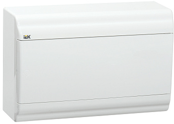 IEK PRIME Корпус пластиковый навесной ЩРН-П-12 белый/белая дверь IP41