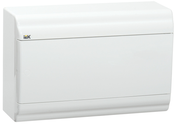 IEK PRIME Корпус пластиковый навесной ЩРН-П-12 белый/белая дверь IP41