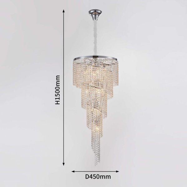 Купить Favourite Светильник подвесной D450*H1100/1715 /10*E14*40W, excluded 2904-10P