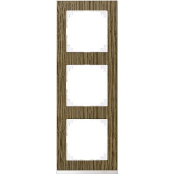 SE Merten SM M-Pure Decor Дуб/Бриллиантовый бел Рамка 3-ая MTN4030-3674