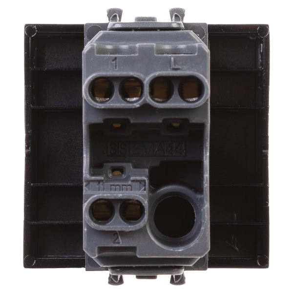 Купить DKC Переключатель одноклавишный модульный, "Avanti", "Черный квадрат", 2 модуля