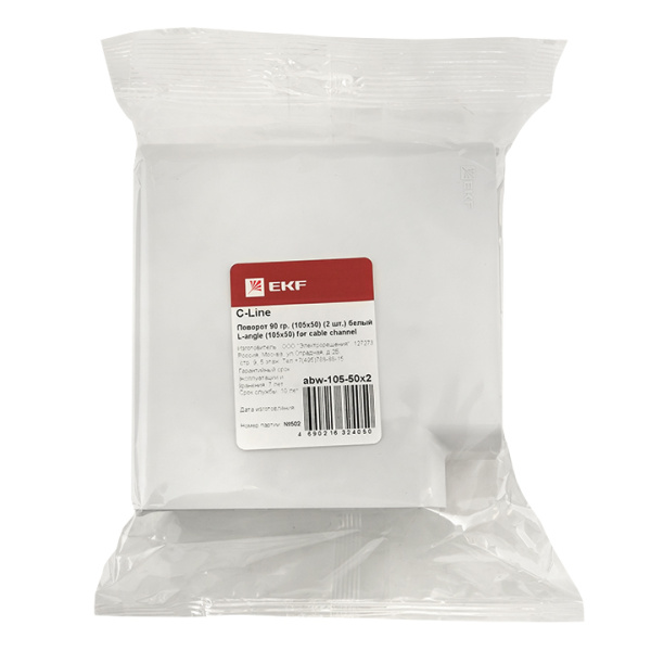 Купить EKF PROxima Поворот 90 гр. (105х50) (2 шт) C-Line Белый