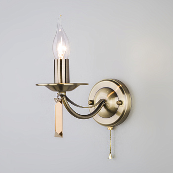 Eurosvet Классическое бра 60087/1 античная бронза a043679