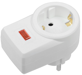 IEK Сетевой фильтр СФ-01 1 место 2P+PE 16А белый