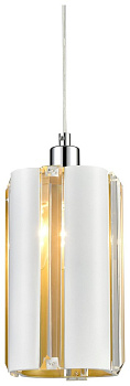 Wertmark WE223.01.006 Светильник подвесной Белый/Белый, Золото, Прозрачный E14 1*40W