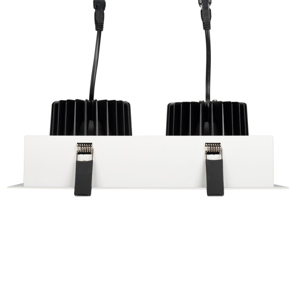 Купить Arlight Светильник CL-KARDAN-S283x152-2x25W Warm3000 (WH-BK, 30 deg) (IP20 Металл, 3 года) 028861