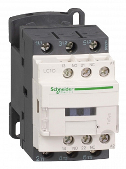 SE Contactors D Telemecanique Контактор 3Р 18A, 3НО сил.конт. 1НО+1НЗ доп.конт.катушка 380В 50/60Гц, зажим под винт LC1D18Q7 SE Contactors D Telemecanique Контактор 3Р 18A, 3НО сил.конт. 1НО+1НЗ доп.конт.катушка 380В 50/60Гц, зажим под винт LC1D18Q7
