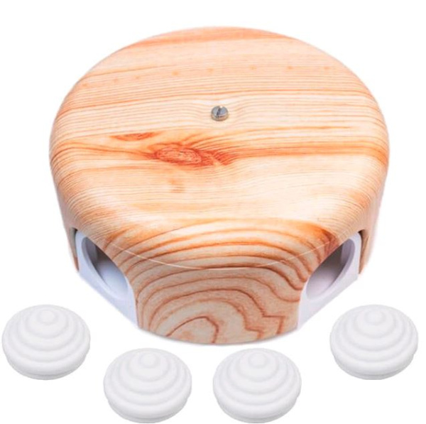 BIRONI Лизетта Пластик Карельская сосна Распред.коробка 110*35мм(4 ввода в комплекте) B1-522-13-K