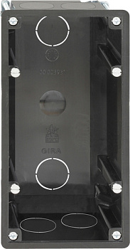 Gira Монтажн. корпус 2 мест Розетка для бритвы 281900