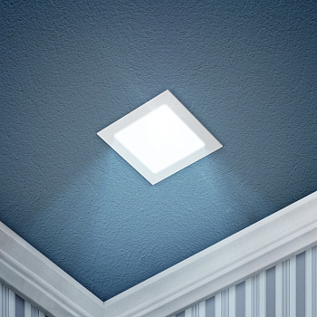 ЭРА LED 2-6-6K Светильник светодиодный квадратный LED 6W 220V 6500K