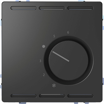 SE Merten D-Life Антрацит Терморегулятор с центральной платой с переключателем конт.230В MTN5762-6034