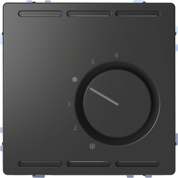 SE Merten D-Life Антрацит Терморегулятор с центральной платой с переключателем конт.230В MTN5762-6034