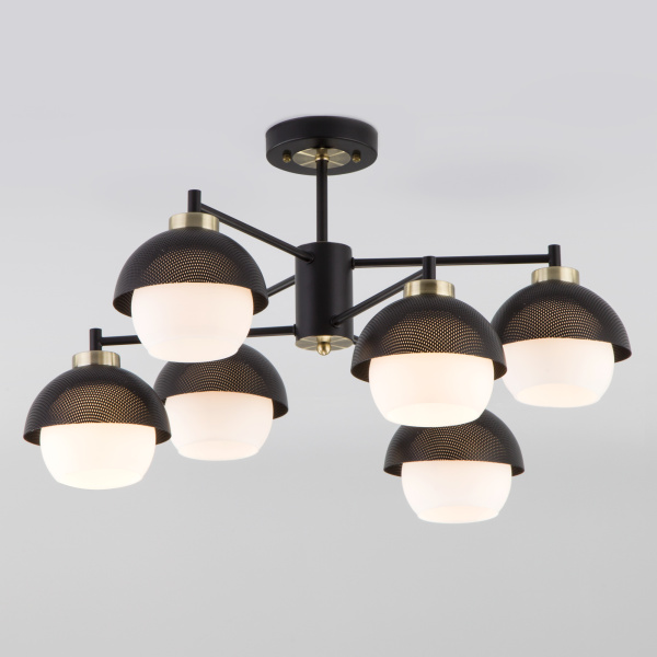 Eurosvet Потолочная люстра в стиле лофт 70106/6 черный a044934