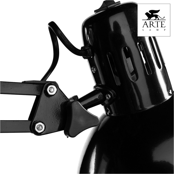 Купить Arte Lamp Senior Черная Лампа настольная офисная 40W E27 A6068LT-1BK